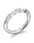 Alternating Marquise & Round Diamond Band, 0.85ctw