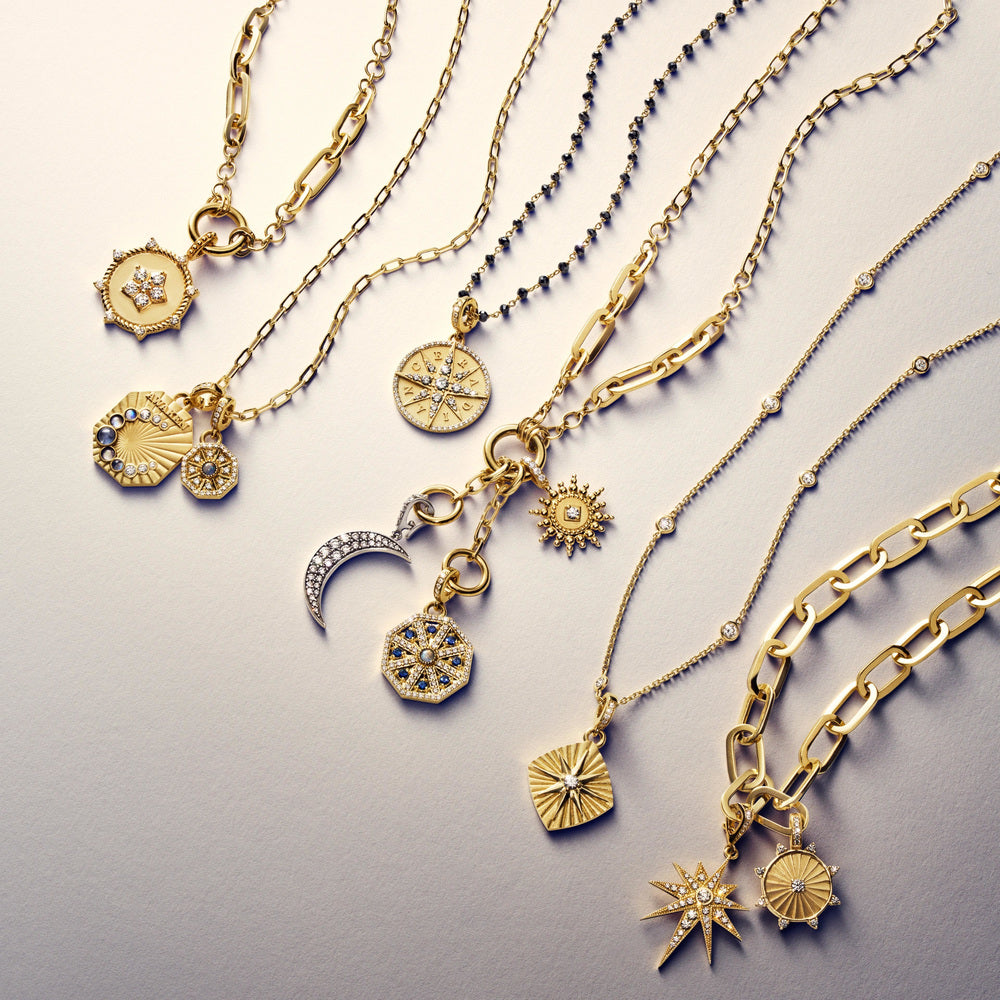 Moonstone &amp; Diamond Medallion
