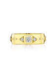 Penny Preville 18k Yellow Gold Rockstud Diamond Ring