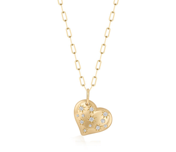 Diamond Heart Pendant Necklace, 0.16ctw