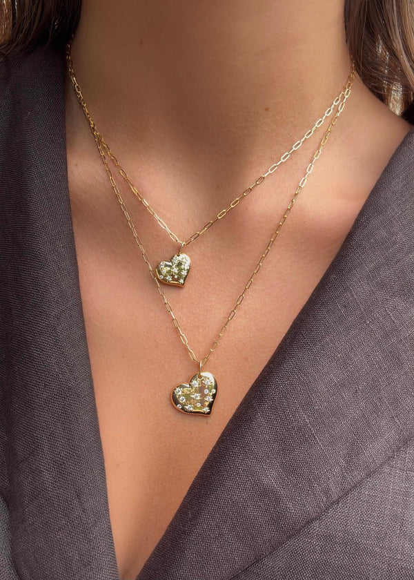 Diamond Heart Pendant Necklace, 0.16ctw
