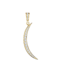 Crescent Moon Diamond Pendant, 0.58ctw