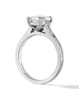 Henri Daussi 18k White Gold Diamond Engagement Ring