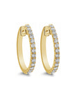 Brown & Co. 18k Yellow Gold Diamond Hoop Earrings