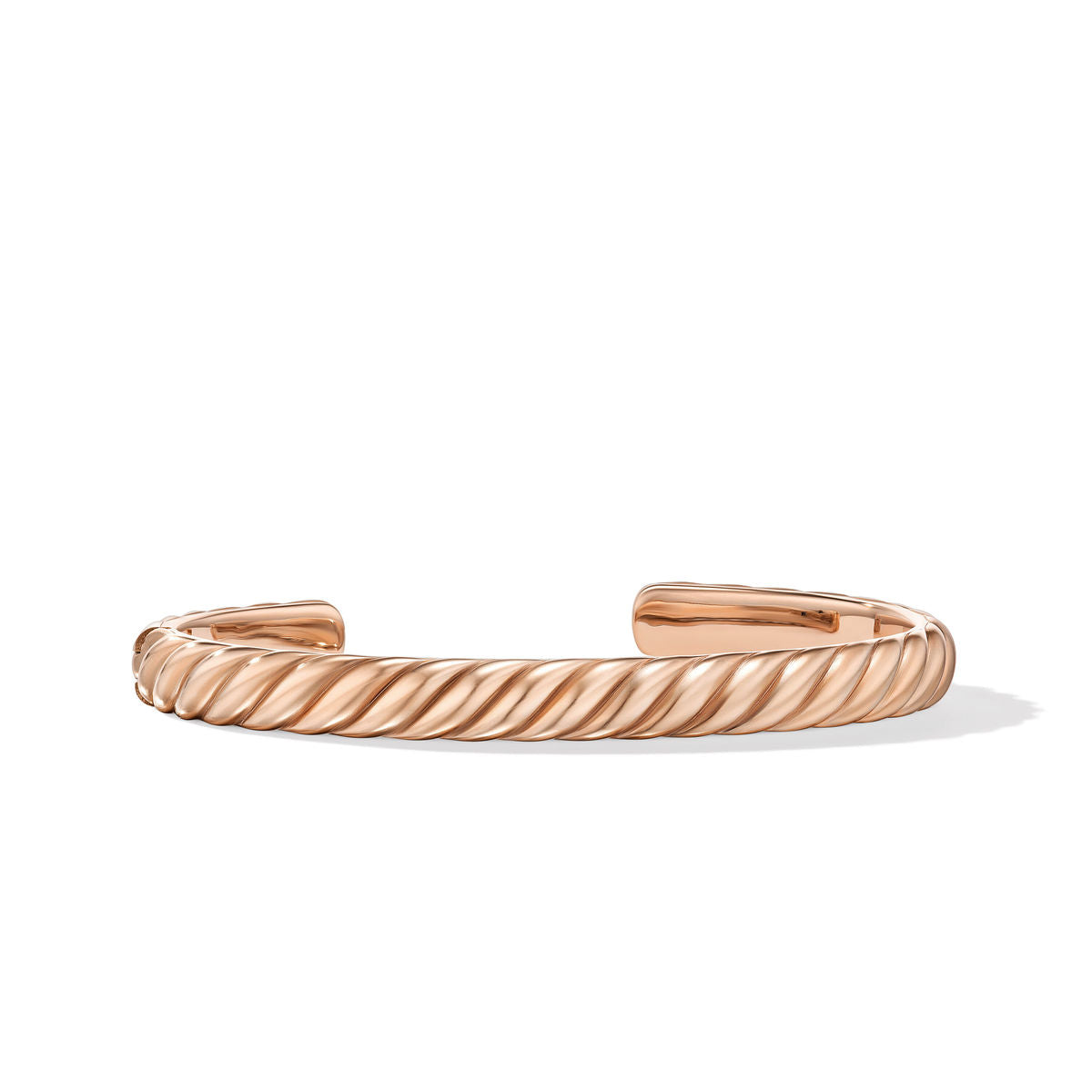 David Yurman Sculpted Cable Cuff Bracelet In Black Titanium, 7mm