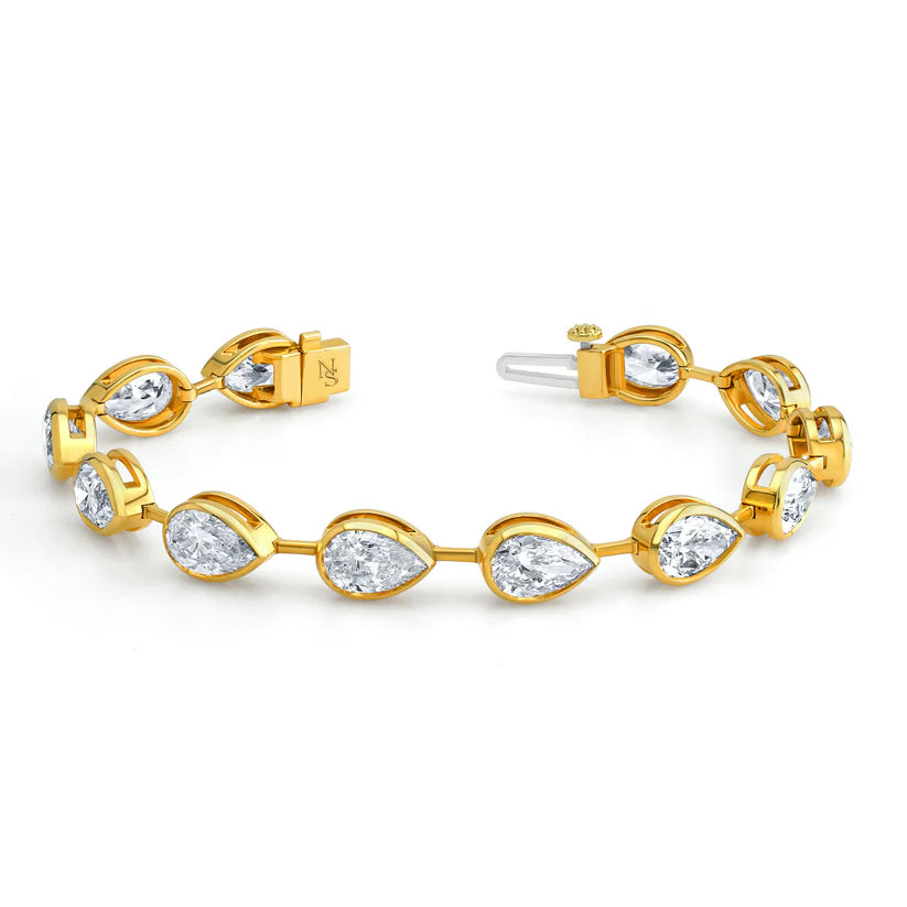 Norman Silverman 18k Yellow Gold Diamond Bracelet
