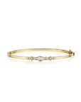 Penny Preville 18k Yellow Gold Moondance Diamond & Moonstone Bangle