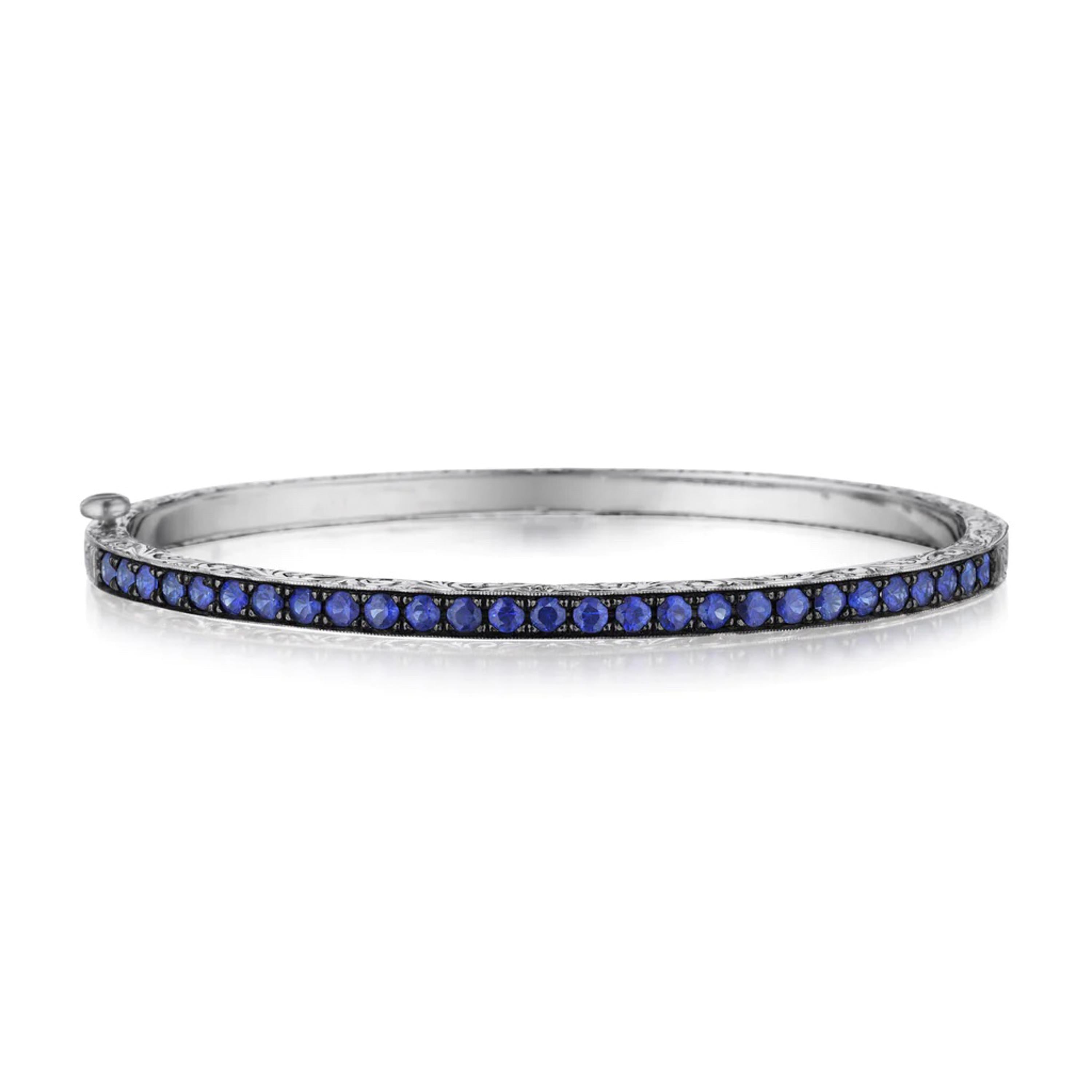 Penny Preville 18k White Gold Sapphire Bracelet