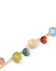 Marco Bicego 18k Yellow Gold Africa Colored Gemstone Bracelet