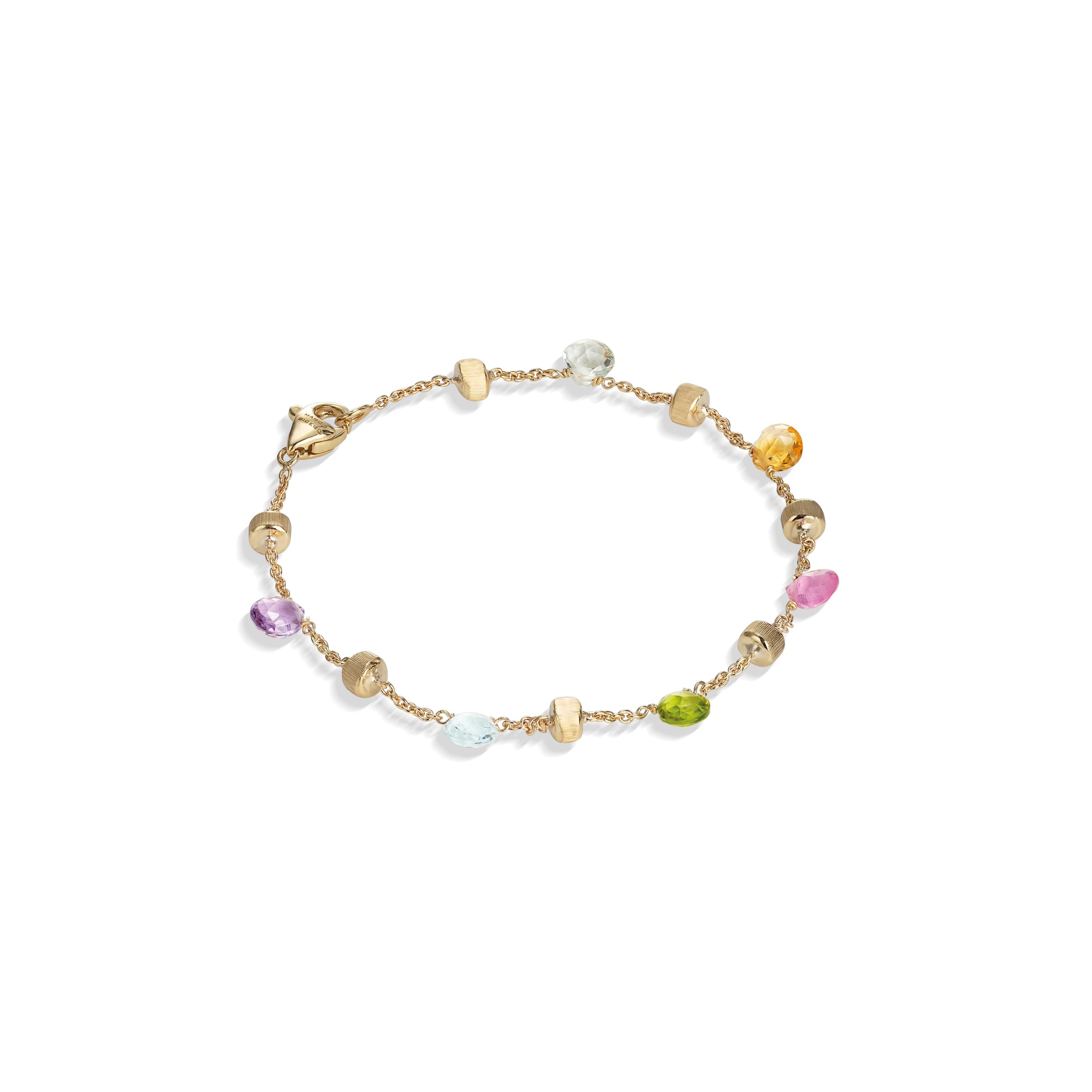 Marco Bicego 18k Yellow Gold Paradise Colored Gemstone Bracelet