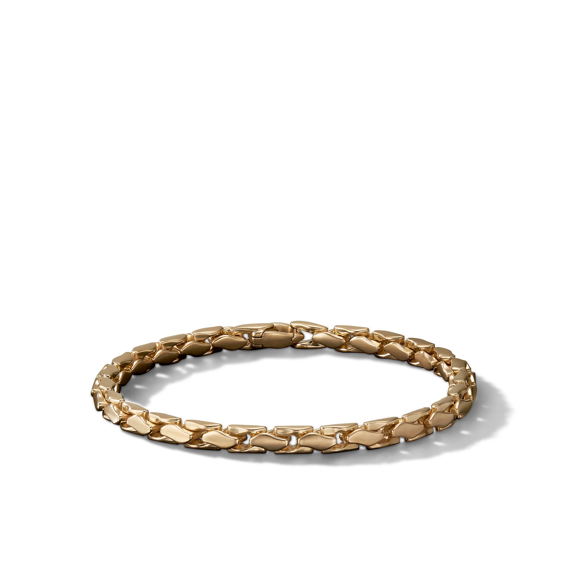 5mm Fluted Chain Bracelet 18k