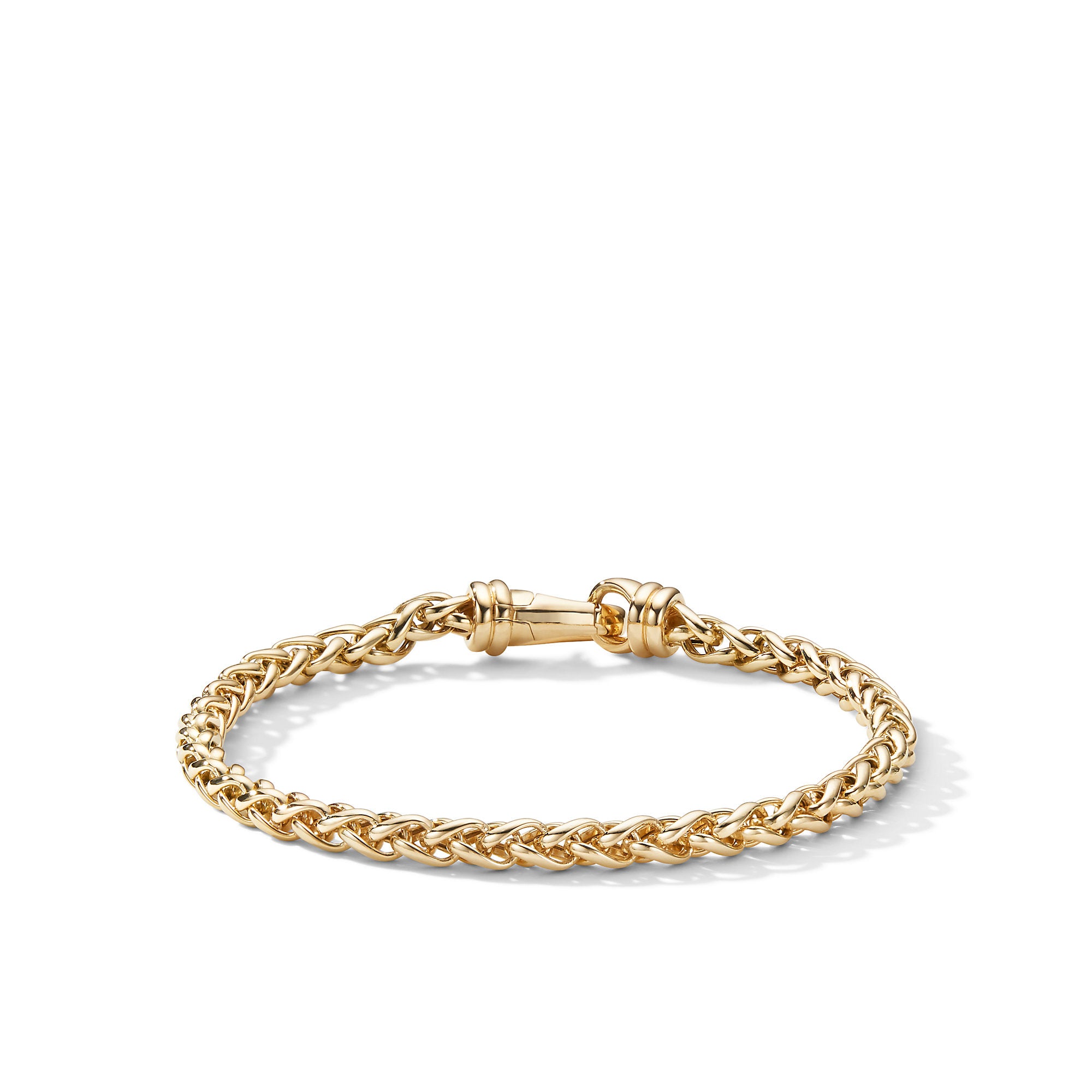 Wheat Chain Bracelet In 18k Yellow Gold 4mm