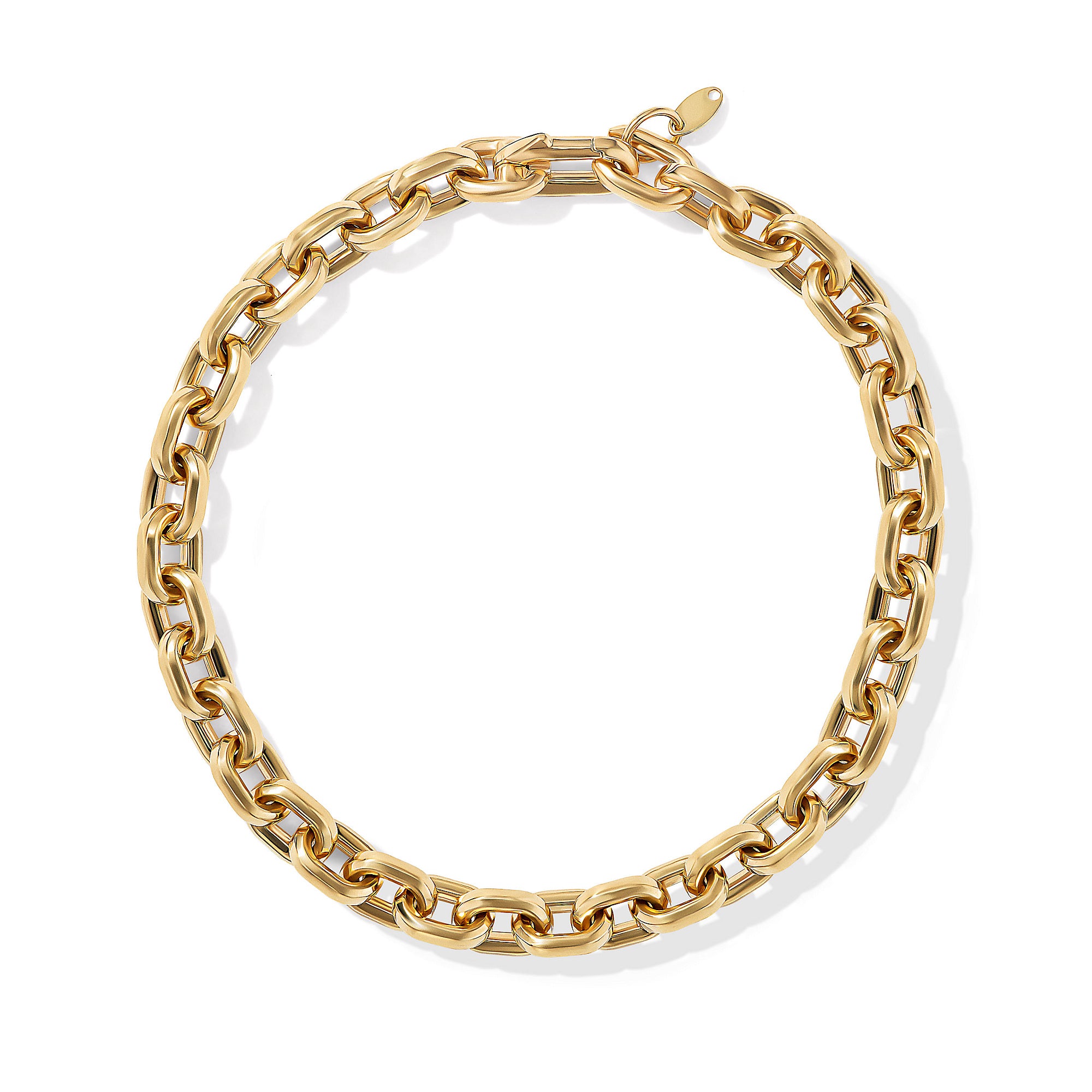 Deco Chain Link Bracelet In 18k Yellow Gold 6.5mm