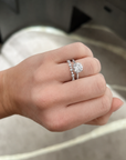 Bezel Set Alternating Round Diamond Band, 0.18ctw