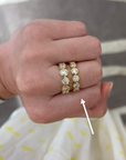 Bezel Set Round Diamond Band, 1.65ctw
