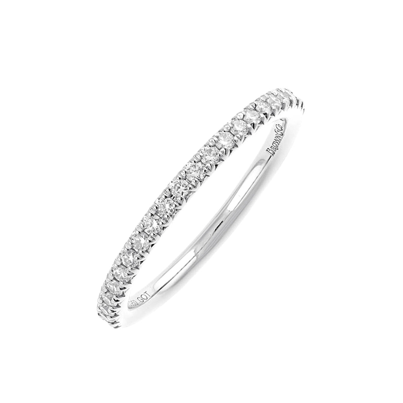Brown &amp; Co. 18k White Gold Diamond Band