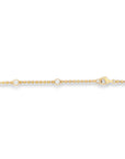 Brown & Co. 18k Yellow Gold Heart-Shaped Diamond Bezel Beaded Necklace