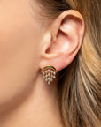 Emily P. Wheeler 18k Yellow Gold Fringe Diamond Earrings