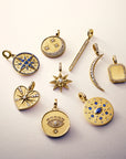 18k Yellow Gold Petite Penny Diamond Star Enhancer