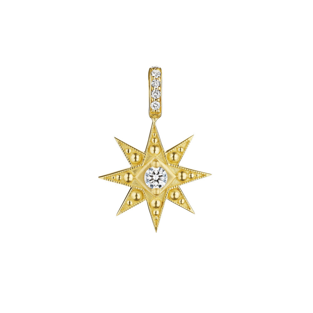 18k Yellow Gold Petite Penny Diamond Star Enhancer