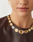 18k Yellow Gold Lunaria Diamond Necklace