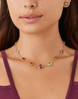 Marco Bicego 18k Yellow Gold Multi-Gemstone Jaipur Necklace