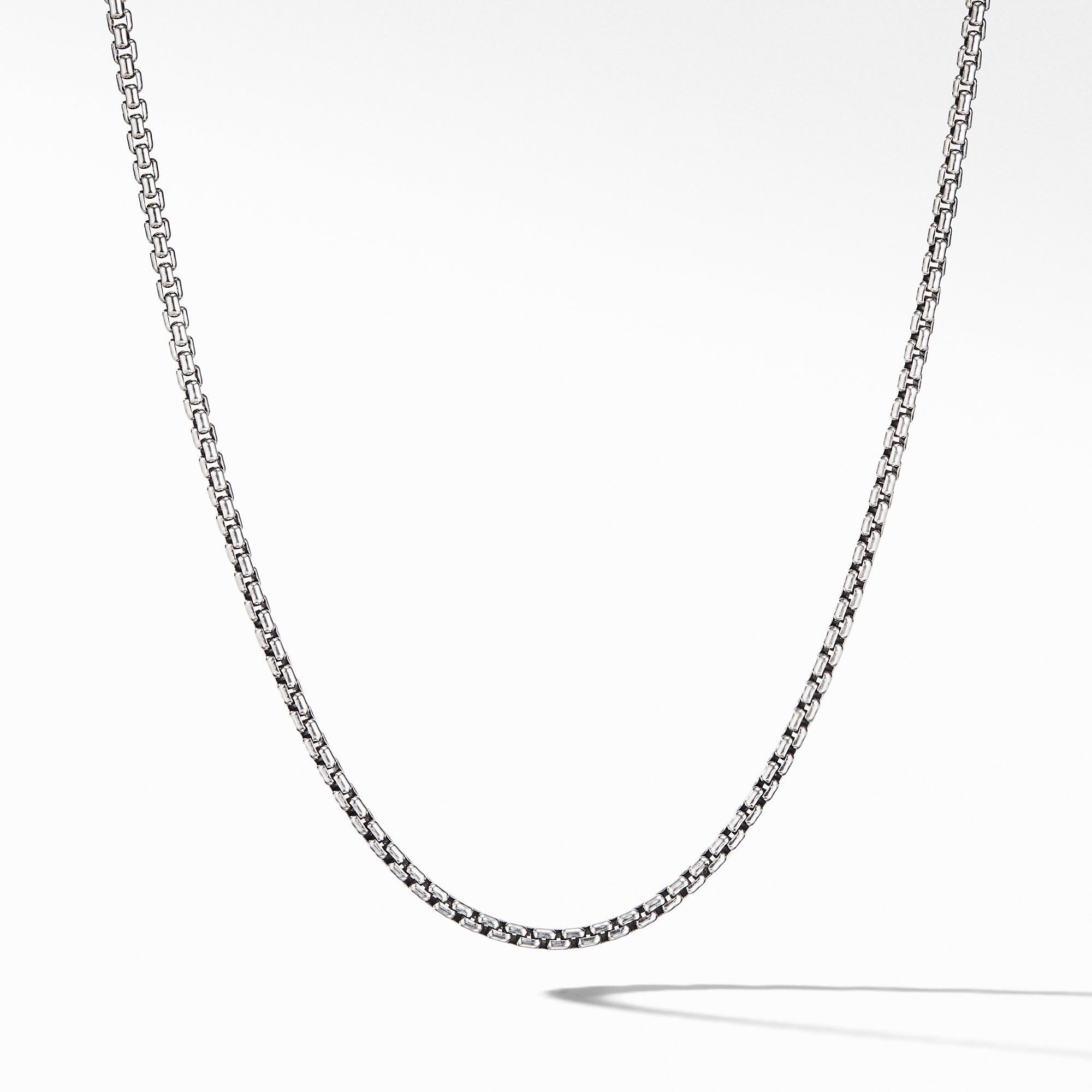 Box Chain Necklace In Sterling Silver 2.7mm