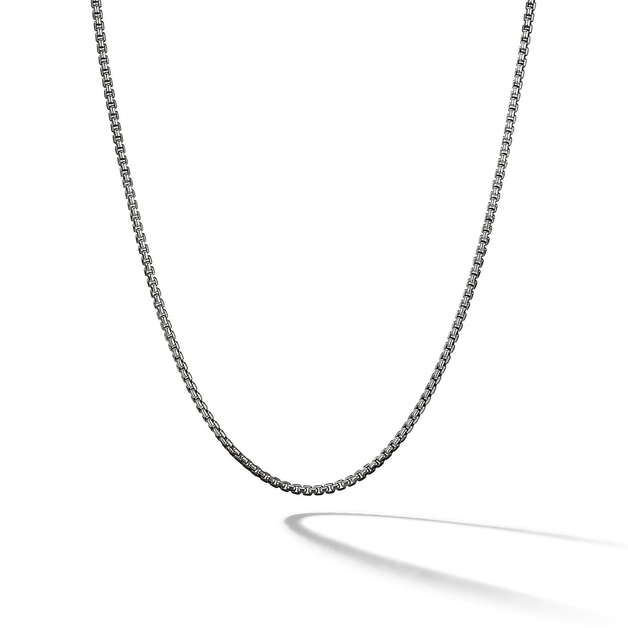 Box Chain Necklace In Sterling Silver 1.7mm