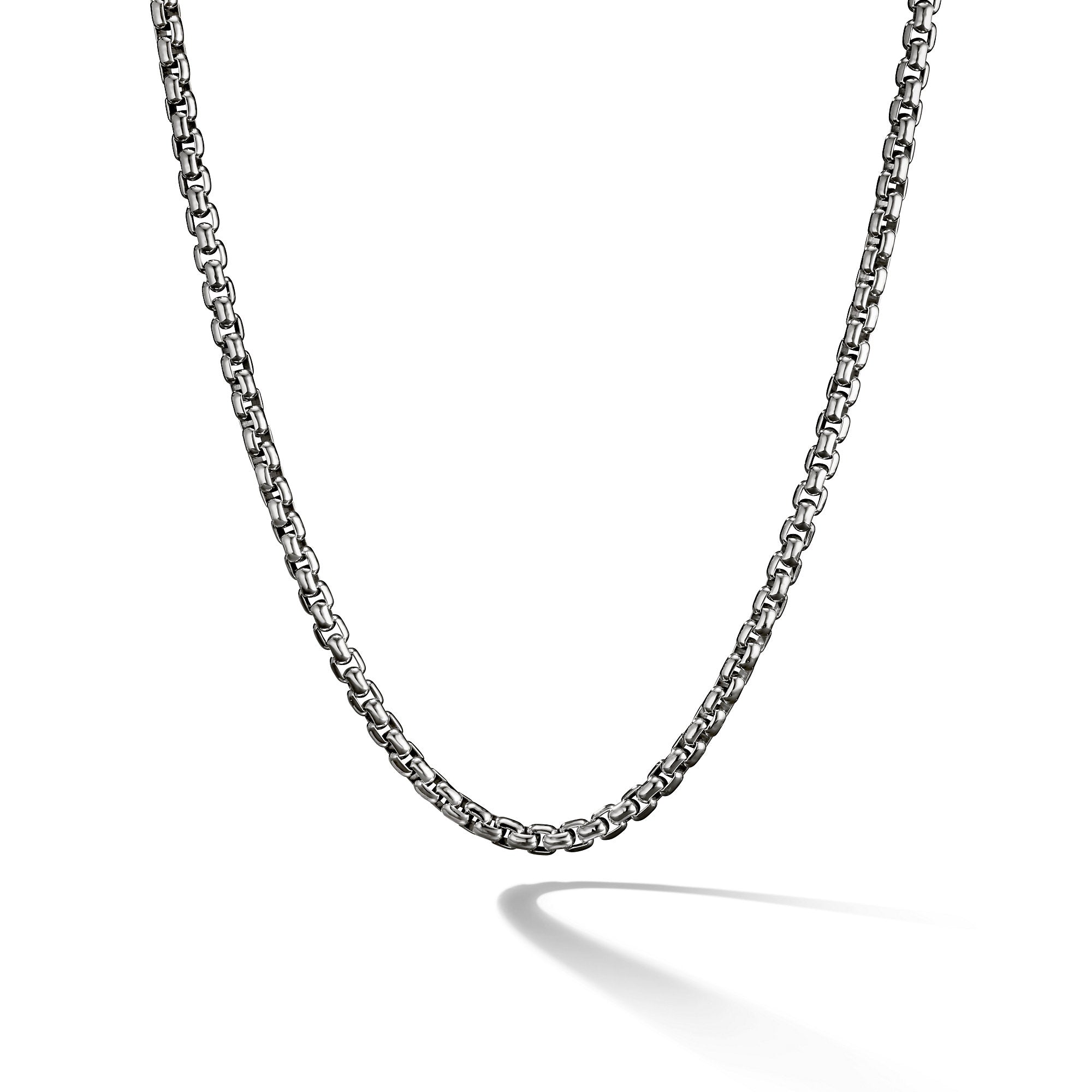 4.8mm Large Box Chain Necklace In Sterling Silver