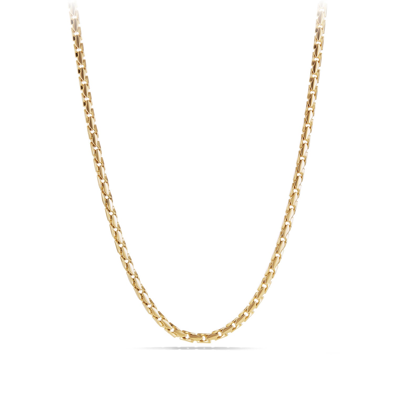 5mm Fluted Chain Necklace 18k