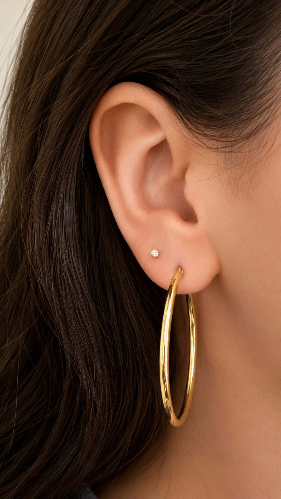 "The Perfect Hoop" Classic Large Earrings, 45mm
