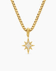 David Yurman North Star Amulet In 18k Yellow Gold With Diamonds, 15mm