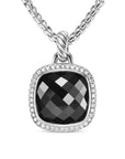 David Yurman Albion® Pendant In Sterling Silver With Black Onyx And Diamonds, 15mm
