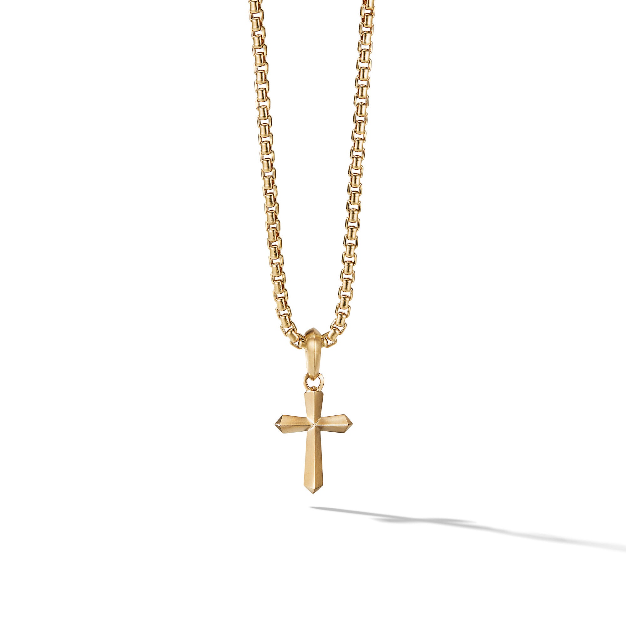 Roman Cross Amulet In 18k Yellow Gold 19mm