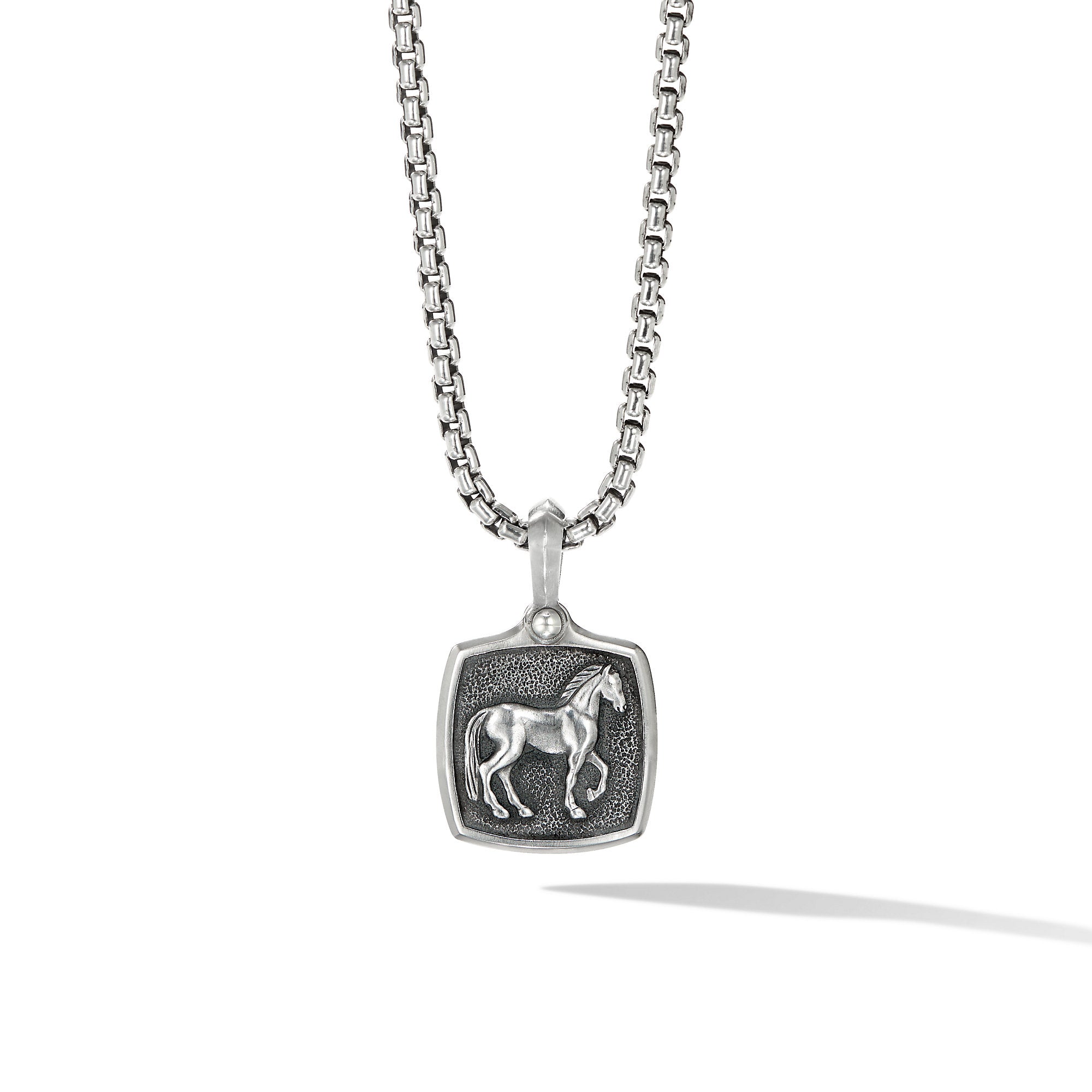 Petrvs Horse Amulet In Sterling Silver 19mm