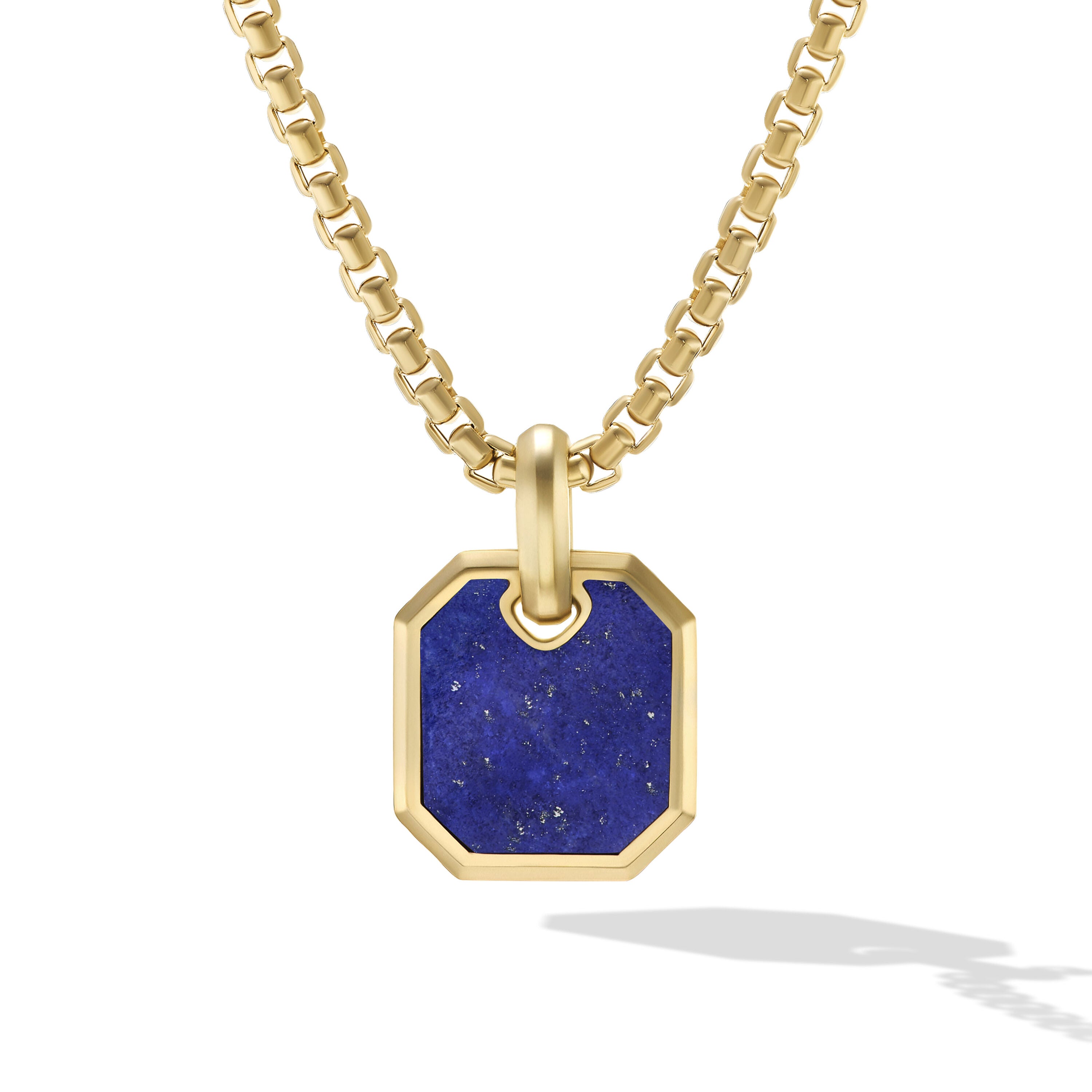 Roman Amulet In 18k Yellow Gold With Lapis 15mm