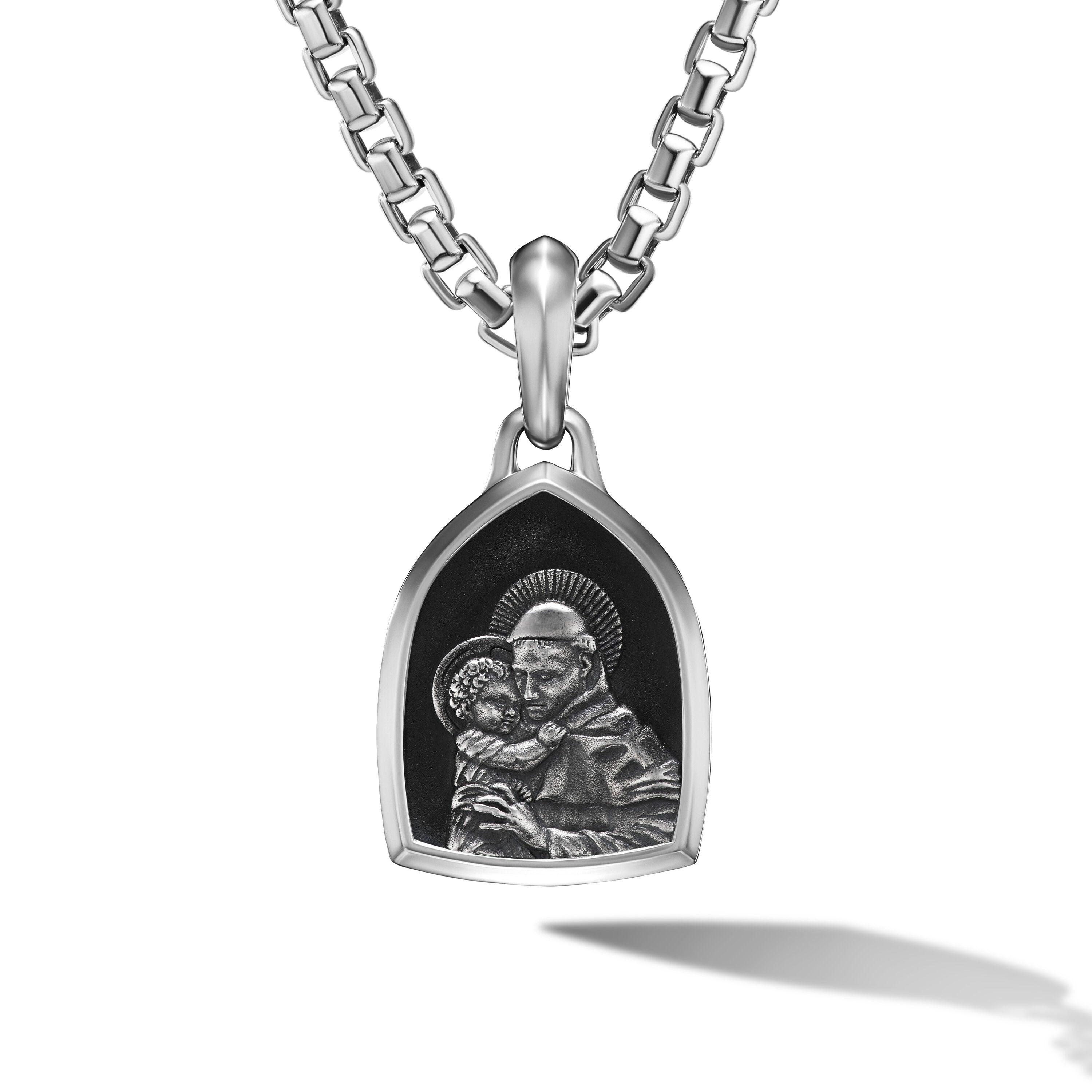 St. Anthony Amulet In Sterling Silver 21.8mm