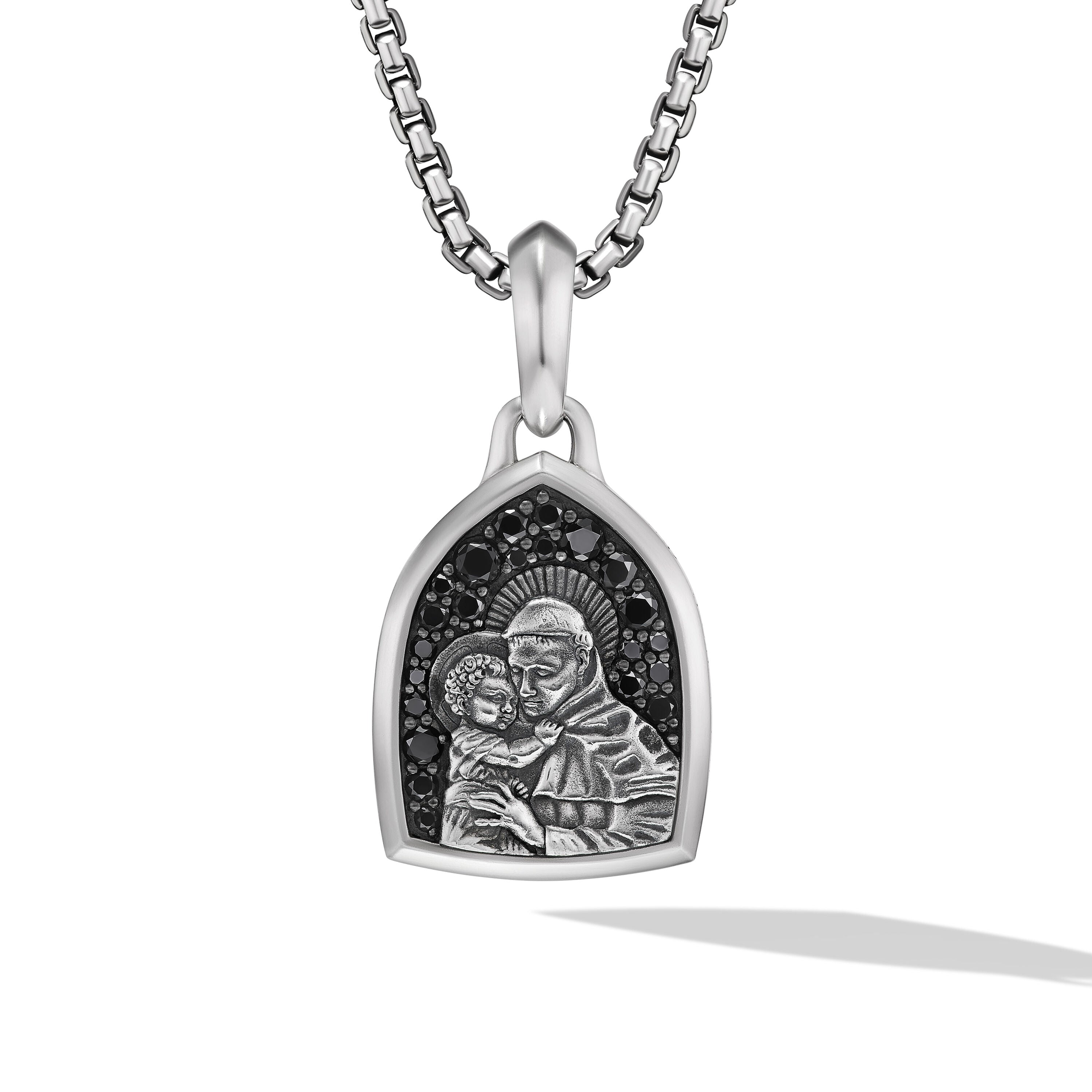 St. Anthony Amulet In Sterling Silver 21.8mm