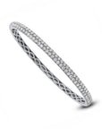 Double Line Diamond Bangle, 2.30ctw