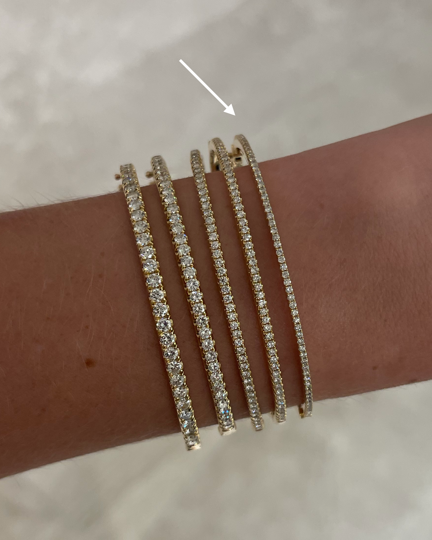 Round Diamond Bangle, 0.50ctw