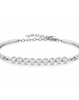 Memoire 18K White Gold Diamond Bangle