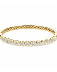 Bezel Set Oval Diamond Bangle, 2.50ctw