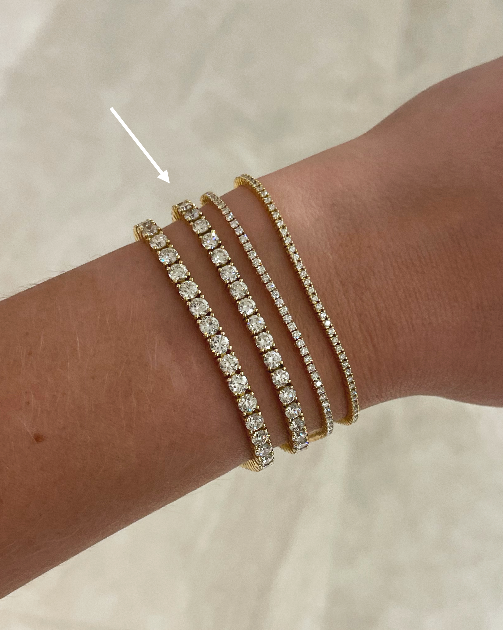 Round Diamond Tennis Bracelet, 6.90ctw