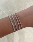 18k White Gold 5.77ctw Diamond Tennis Bracelet
