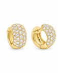 Brown & Co. 18k Yellow Gold 2ct Diamond Hoop Earrings