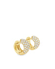 Brown & Co. 18k Yellow Gold 2ct Diamond Hoop Earrings