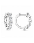 Brown & Co. 18k White Gold 1.05ct Diamond Hoop Earrings
