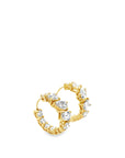 Norman Silverman 18k Yellow Gold Diamond Hoop Earrings