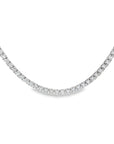 Norman Silverman 18k White Gold  Straight Line Diamond Riveria Necklace