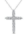 Brown & Co. 18k White Gold 0.75ct Diamond Cross Pendant Necklace